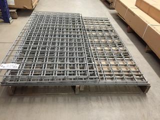 Quantity of Assorted Steel Shelf Grating.