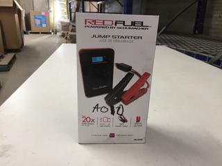 Red Fuel Jump Starter Powered By Schumacher.