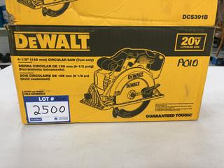 DeWalt 6 1/2" Circular Saw. *Battery Not Included*