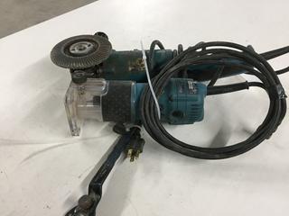 Makita Angle Grinder and Makita 3709 1/4" 4.0 Amp Laminate Trimmer.