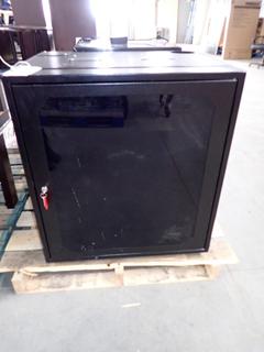 IT Cabinet w/ Locking Key, 28" x 22" x 31 1/4".