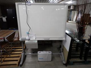 50" Electronic Whiteboard w/ Built In Monochrome Printer & USB Interface.