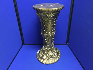 Plaster Pedestal. 21 1/2" Tall.