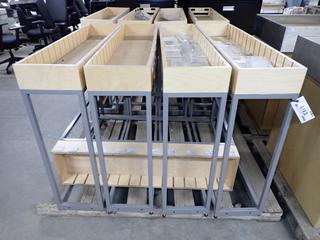 (5) Display Tables, 48" x 12" x 40".