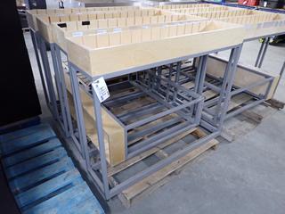 (5) Display Tables, 48" x 12" x 40".