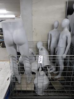 Assorted Mannequins, Wire Cage Not Included.