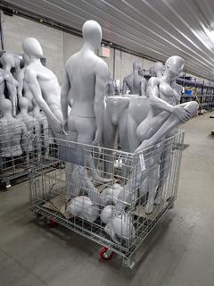 Assorted Mannequins, Wire Cage Not Included.