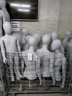 Assorted Mannequins, Wire Cage Not Included.