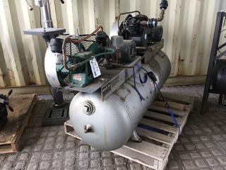 Devilbiss Dual Motor Compressor 80 Gal Electric, S/N 11957.