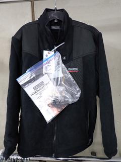 Dakota Thermoelectric Rechargeable Heated Fleece Jacket, Size Large.