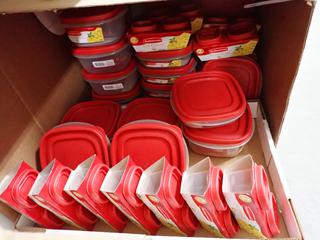 Quantity of Rubbermaid Air-Tight Food Storage Containers.