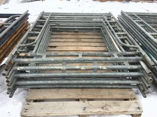 (10) Pc Galvanized Scaffold 5 Sections 60"W x 78"H.