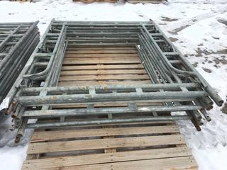 (10) Pc Galvanized Scaffold 5 Sections 60"W x 78"H.