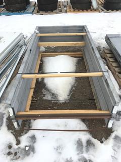 (2) Steel Door Frames 82" x 40" Outside Dimension.