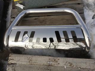 Chrome Front Push Bumper fits Chev Truck.