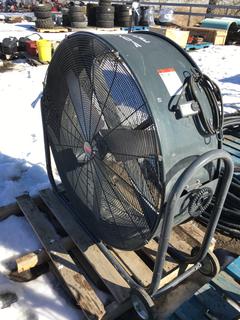 Dayton Fan-Model lYNW6 - 42" Diameter Industrial Direct Drive Mobile Air Circulator.