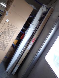 Assorted Primed MDF Baseboards, White Filler Strips, etc.