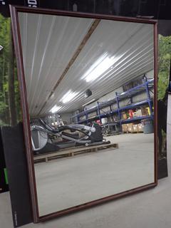 Wooden Frame Wall Mirror 37" x 48".