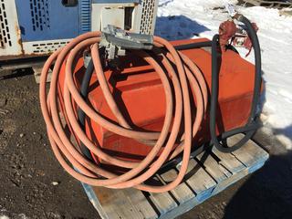 Northern Steel Slip Tank w/ Fil Rite 12 V DC Pump 15 Gpm.