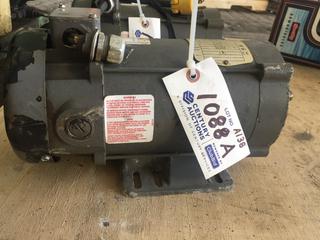 Baldor Electric Motor 90 V 2500 RPM 1 Hp, S/N W0605033805.