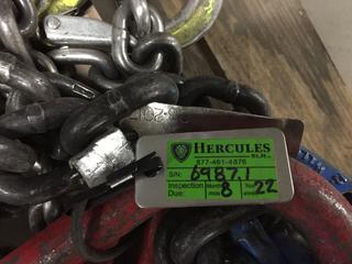 Quantity of Assorted Heavy Duty Lifting Chains.