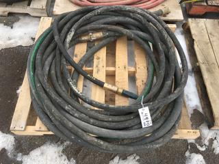 Thunderblast 1" 4 Ply Hose 150 Psi c/w Brass Quick Couples. *Unknown Length*