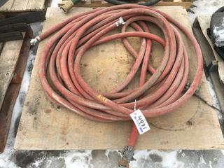 Conti Tech 1" Hose 200 Psi c/w Metal Quick Couples. *Unknown Length*