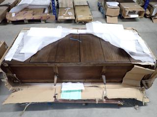 Union Rustic Wrestling Sideboard in Brown, Damaged.