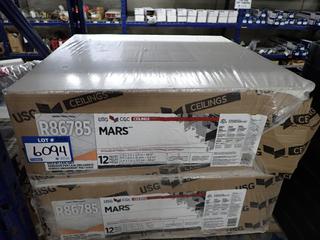 (2) Cases of USG CGC MARS Acoustical Panels, 12 in Each, 2' x 2' x 3/4" - 48 ft Sq. R86785.