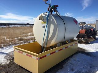 ULC Double Wall Diesel Fuel Tank 2270 L c/w Spill Tray.