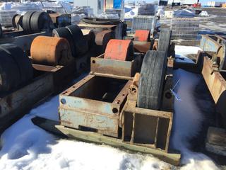 2 Pc Barrel Roller Weight Capacity 30 Ton.