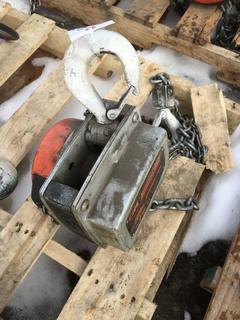 Hurricane 2 Ton Chain Hoist Manual, S/N B07108312.