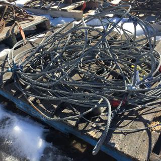 Quantity of 3/16" Cable and 1/4" Cable Slings.