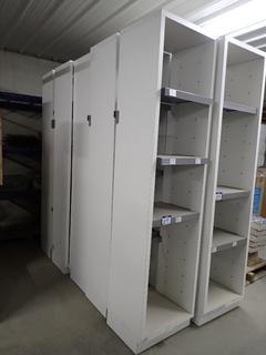 (5) Shelving Units, Approximately 24" x 18" x 96" Each.