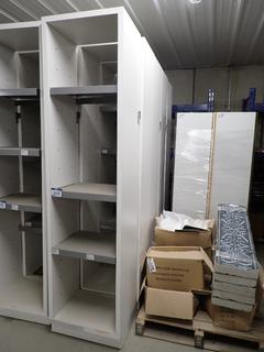 (5) Shelving Units, Approximately 24" x 18" x 96" Each.