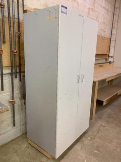 2-Door Cabinet, 3'x 2'x 74.5".