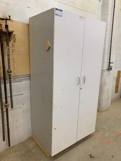 2-Door Cabinet, 3'x 2'x 74.5".