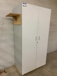 2-Door Cabinet, 3'x 2'x 74.5".