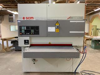 2005 SCM Sandya 7/S M2 135 Wide Belt Sander (1350mm), 220V, 60Hz, 183 Amp, 3 Phase, S/N AE028024.