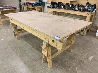 Custom Built Table, 97"x 49"x 36.25".