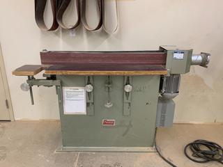 Progress Machine Co. PLC-150 6" Edge Sander, 2HP, 220/460V, 60 HZ, 3 Phase, S/N D502.