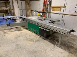 2001 Altendorf F45 CE 450mm Panel Saw, 220V, 60 HZ, 30 Amp, 3 Phase, c/w Table, S/N 01-03-107.