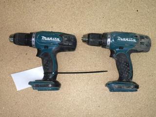 (2) Makita Model BDF453 18V Drills, No Battery.