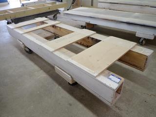 Custom Built Material Cart, 96"x 30".