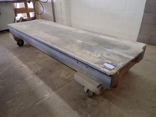 Custom Built Material Cart, 97"x 30".