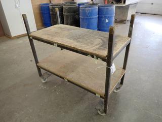 Custom Built Cart, 48"x 24".