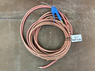 1/4" Air Hose c/w Blow Gun.