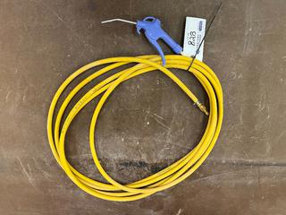 1/4" Air Hose c/w Blow Gun.