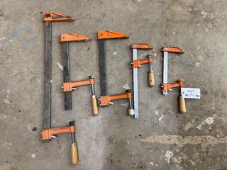 (3) 12", (1) 24" & (1) 6" Bar Clamps.