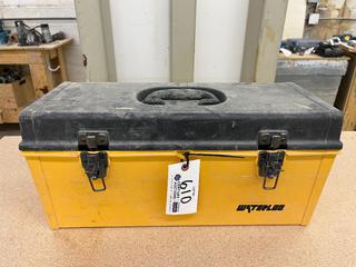 Waterloo Tool Box c/w Assorted Hand Tools Including Wrenches, Pliers, Vise Grips, Etc.